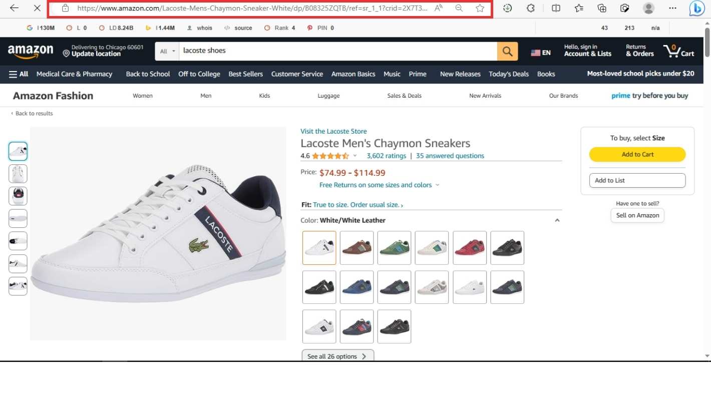 Buy Lacoste products in Cambodia